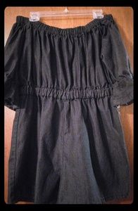 Dark Denim Romper Plus Size 2x NWOT